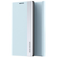 Flip case for Samsung Galaxy M33 5G, Side Magnetic, light blue