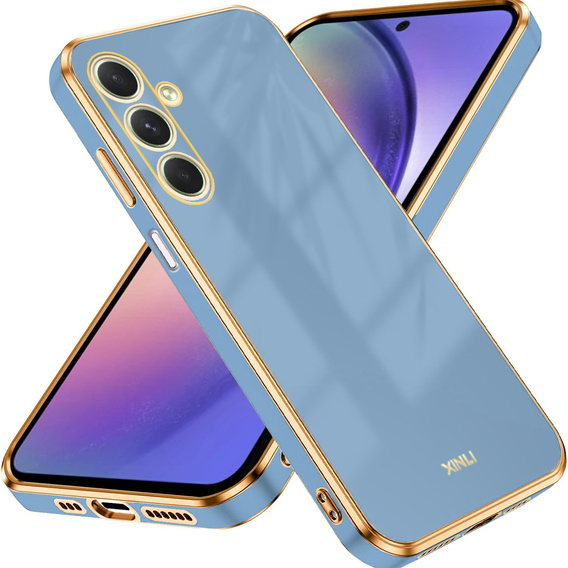 Case for Samsung Galaxy A54 5G, Glamour CamShield, blue