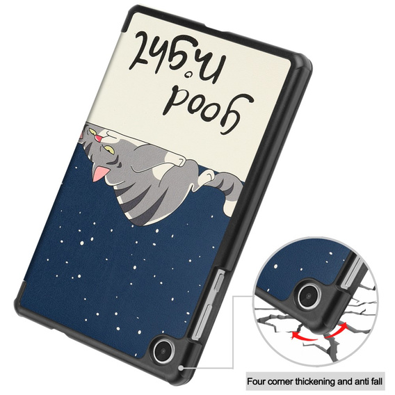 Case for Lenovo Tab M8 Gen 4 TB-300FU, Smartcase, sleeping cat