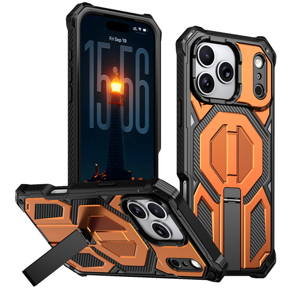 MagSafe-compatible protective case with stand for iPhone 17 Pro