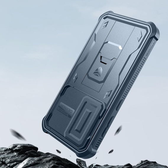 Armored case for Samsung Galaxy S24, Dexnor Full Body (Two Frames), dark blue
