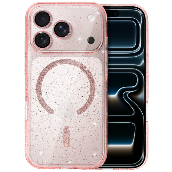 ERBORD Glitter MagSafe silicone case for iPhone 17 Pro Max