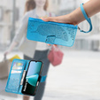 Flip case for Xiaomi Redmi 15C 4G/LTE, Butterfly, blue