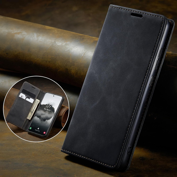 Case for Samsung Galaxy A55, ERBORD Vintage, black + Screen Glass