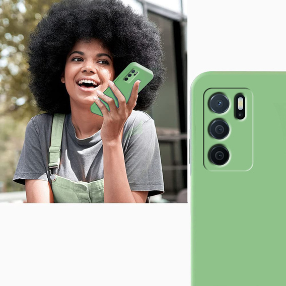 Case for Oppo A16 / A16S, Silicone Lite, mint