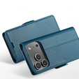 Glossy Litchi wallet case with flap for iPhone 17 Pro Max