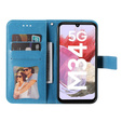 Flip case for Samsung Galaxy M34 5G, Mandala Flower, blue