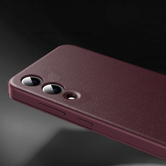 Flip case for Samsung Galaxy S25 Edge, Smart View Wallet, maroon