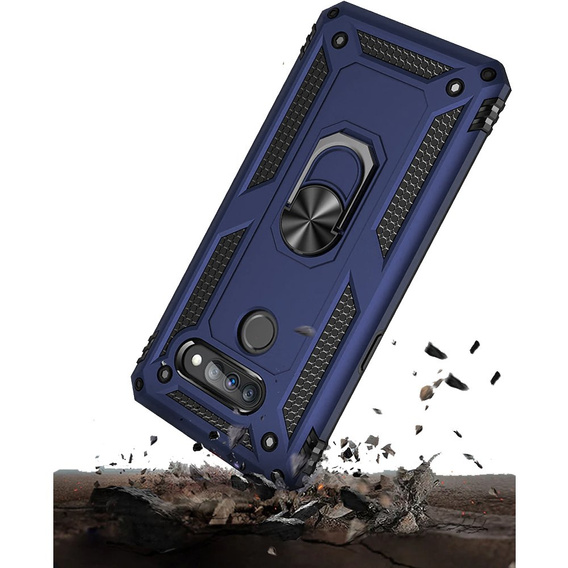 Armor Case for LG K50S, Nox Case Ring, dark blue