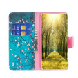Flip case for Xiaomi Redmi 13C / Poco C65, Wallet, Sakura, blue