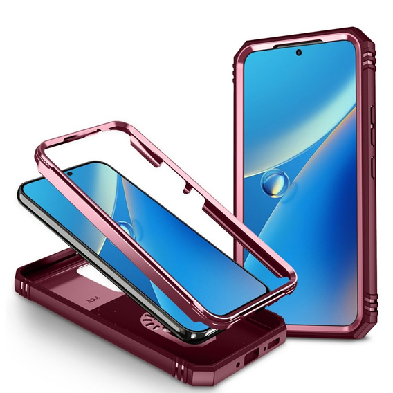 Case for Samsung Galaxy A54 5G, CamShield Slide, pink / burgundy