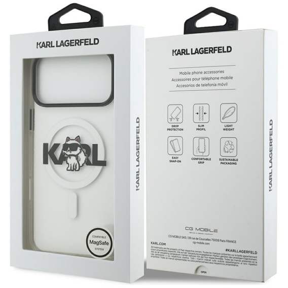 Karl Lagerfeld IML Choupette MagSafe case for iPhone 17 Pro