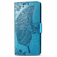 Flip case for Samsung Galaxy A51 4G, Butterfly, blue