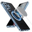 Camera Protection Case for Samsung Galaxy S23 Ultra, CamShield MagSafe, transparent / blue