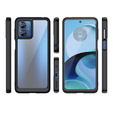 Case for Motorola Moto G14, Fusion Hybrid, transparent / black