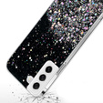 Case for Samsung Galaxy S21 FE, Glittery, black