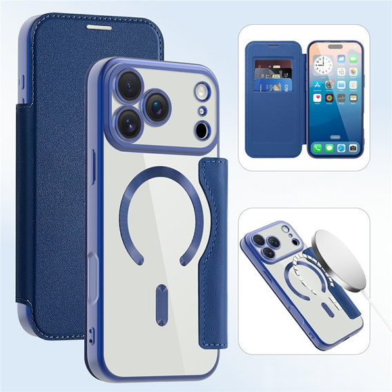 RFID Wallet MagSafe flip case with camera protection for iPhone 17 Pro Max