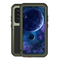 Love Mei Case for Samsung Galaxy A52/A52s, armored with glass, green