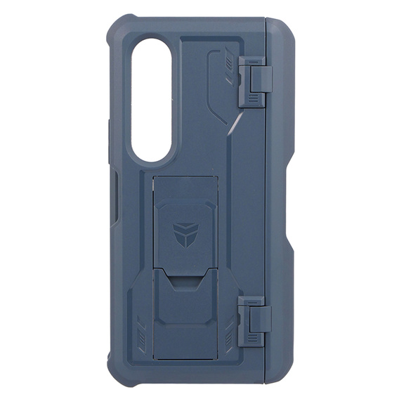 Armored case for Samsung Galaxy Z Fold 3 5G, Dexnor Full Body S-Pen Slot, dark blue