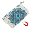 Flip case for Xiaomi Redmi Note 9S / 9 Pro / 9 Pro Max, mandala, white