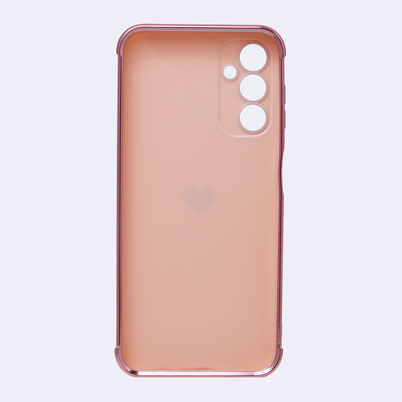 Case for Samsung Galaxy A14 4G/5G, Electro heart, pink rose gold