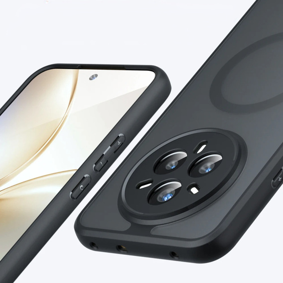 Case for Realme 14 Pro+ 5G, for MagSafe, ERBORD Matt Case, black