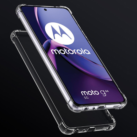 Case for Motorola Moto G84 5G, Dropproof, transparent