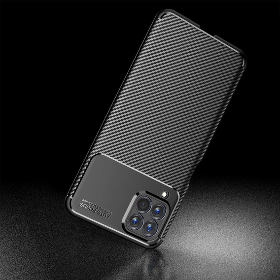 Case for Samsung Galaxy M53 5G, Carbon Gel, black