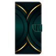 Flip case for Xiaomi Redmi Note 12 4G, Wallet, green / gold