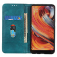 Case for Samsung Galaxy S24 Ultra, Wallet Litchi Leather, green