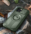 Armored case for iPhone 12 / iPhone 12 Pro, Dexnor CamProtect MagSafe, green (Two frames)