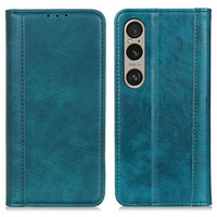 Flip case for Sony Xperia 1 VI, Split Leather, green