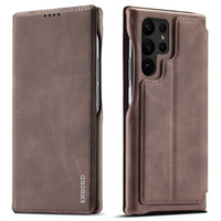 Flip case for Samsung Galaxy S23 Ultra, ERBORD Retro, brown