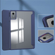 Case for Lenovo Idea Tab 11" 2025 TB336FU TB336ZU, with transparent back and stylus holder, navy blue