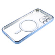 Case for iPhone 12, Electro MagSafe, blue + Screen Glass