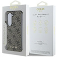 GUESS Case for Samsung Galaxy ZFold 6, 4G Charms Collection Hardcase, brown