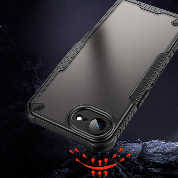 Case for Iphone 16E, Armor Frosted Case, black