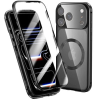 Magnetic Dual Glass Case for MagSafe for iPhone 17 Pro, black