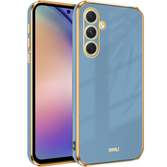 Case for Samsung Galaxy A54 5G, Glamour CamShield, blue