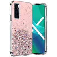 Case for Vivo S7E/ Y73S/ Y70/ V20 SE, Glittery, pink