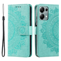 Flip case for Xiaomi Redmi Note 13 Pro 4G / Xiaomi Redmi Note 14S / Xiaomi Poco M6 Pro 4G, Mandala, green