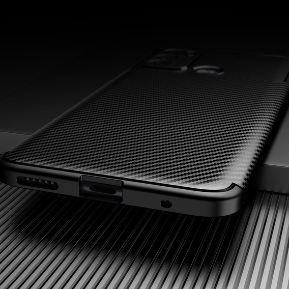 Case for Motorola Moto G60, Carbon Gel, black