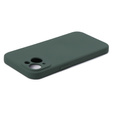 Case for iPhone 15, Silicone Lite, dark green