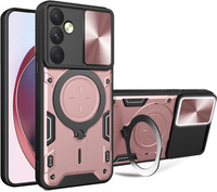 Armor case for Samsung Galaxy M55 5G, CamShield Slide, pink rose gold