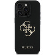 GUESS Grained Big 4G and Classic Logo case for iPhone 16 Pro