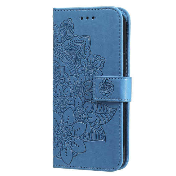 Flip case for Samsung Galaxy M34 5G, Mandala Flower, blue