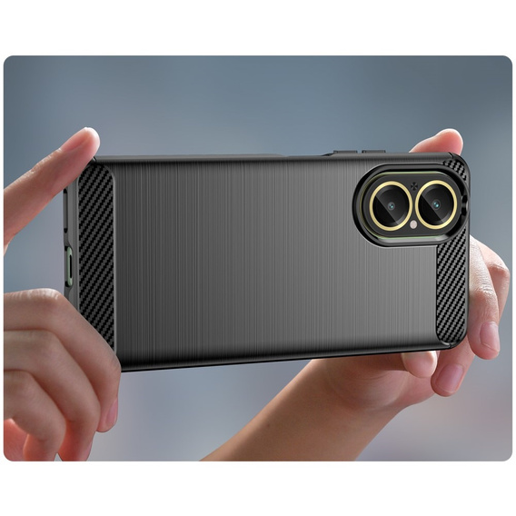 Case for Realme C67, Carbon, black