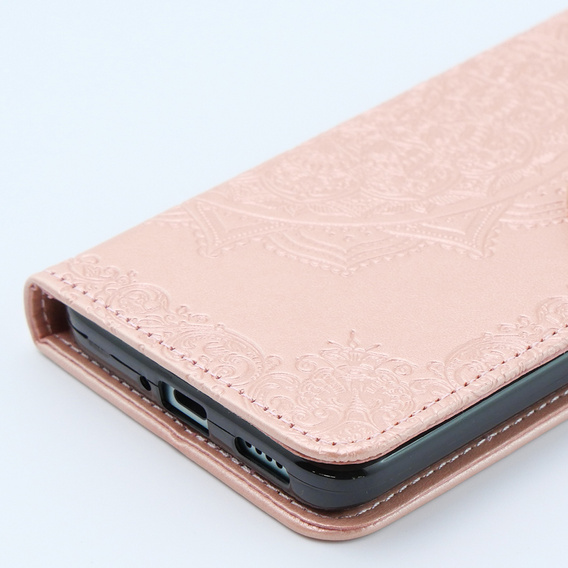 Flip case for Xiaomi 13T / 13T Pro, Mandala, pink rose gold