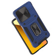 Armored Case for Xiaomi Redmi Note 13 5G, CamShield Slide, blue + Tempered Glass 9H