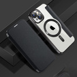 Flip case for iPhone 15, RFID Wallet MagSafe CamShield, black